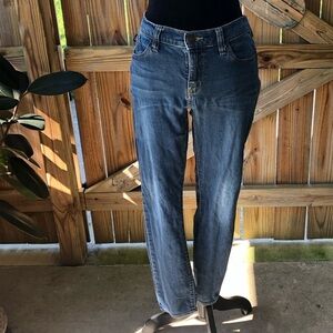 Rock & Republic Kashmiere Faded 5 Pocket Denim Cropped Blue Jeans Size 10